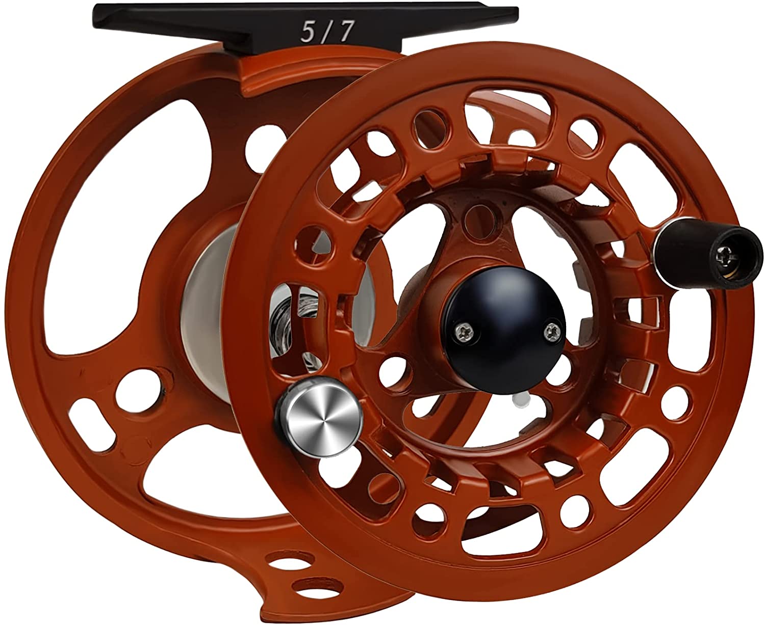 Large Arbor Fly Fishing Reel - Aluminum Body, Interchangeable 3/4WT, 5/6WT, 7/8WT