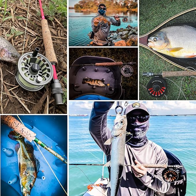 Aventik Voya Fly Fishing Rod Economic 6 Pieces Travel Fly Fishing Rods Are Made Of 24t 100 Carbon Fiber, Fast Action, Light Weight, And Super Compact